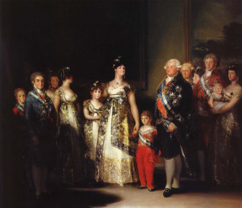 Francisco Goya karl iv med sin familj oil painting picture